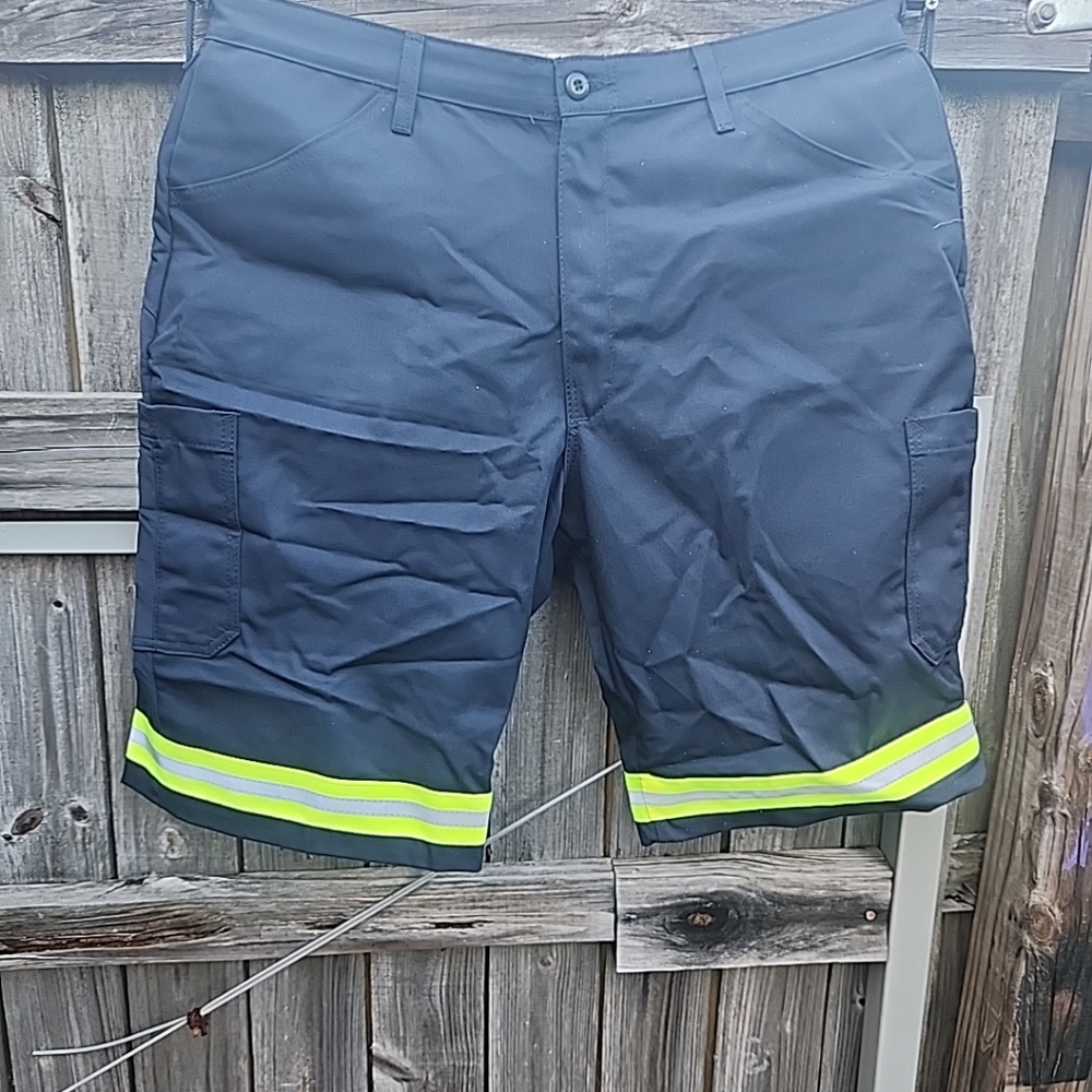 Red Kap Hi Vis Reflective Work Shorts Enhanced Vis Men's  Size 38w 12L